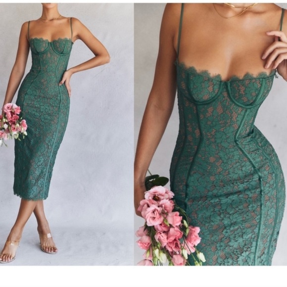 osiris lace maxi dress Satin and lace maxi dress 36 (FR) / Black main image 1
